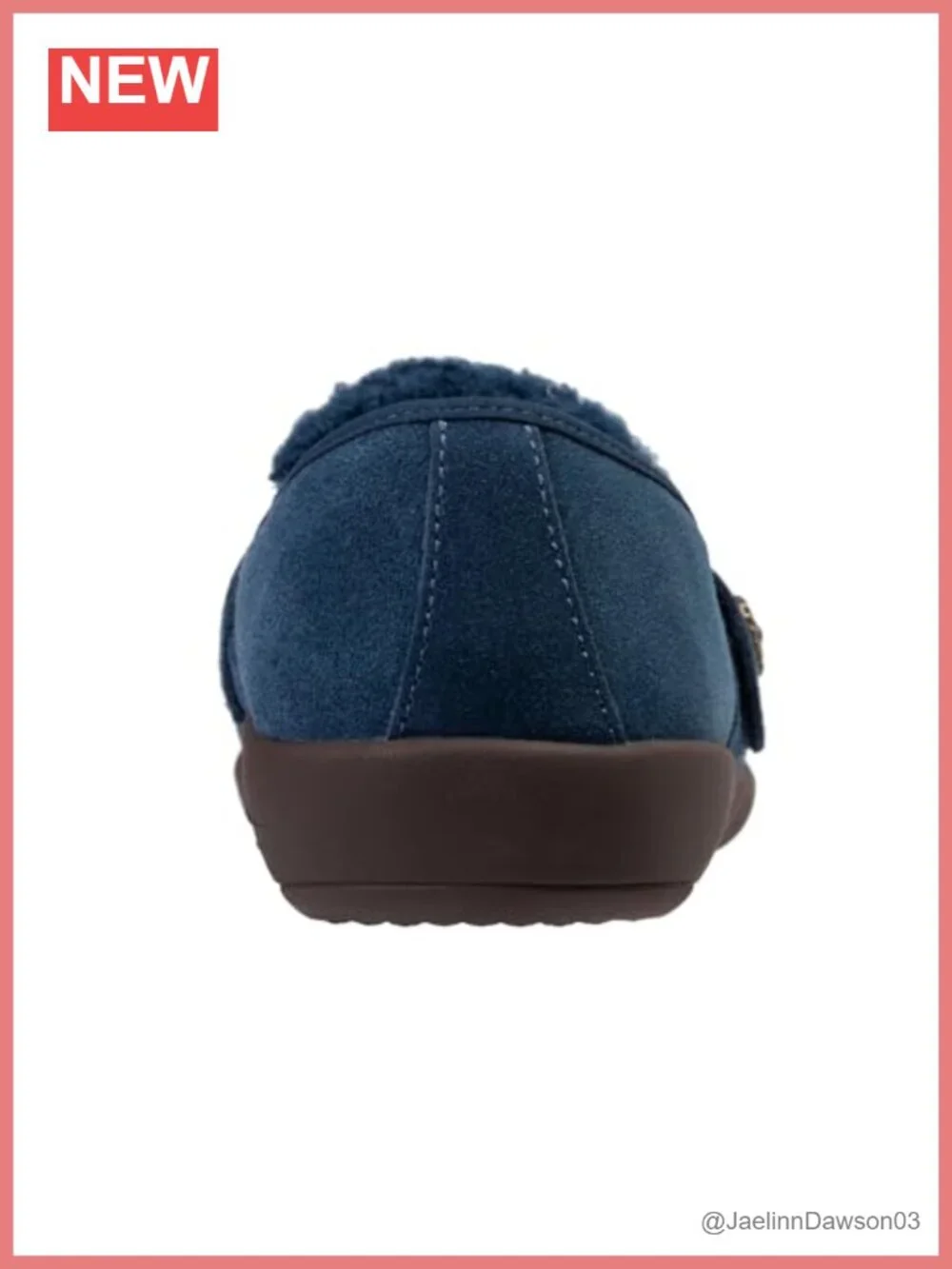 Suede Mocc-On with Faux Fur Lining, Orthotic Footbed, Wedge Heel